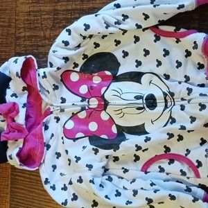 5T Minnie Mouse Hooded Sweatshirt